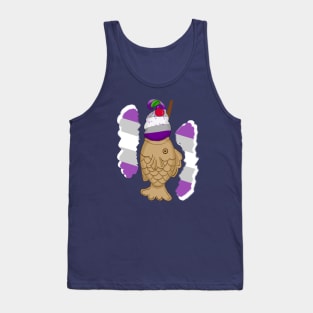 Pride Taiyaki design, 2nd wave (grey ace) Tank Top